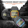 EX16T 1.21 inches LCD Screen Smart Watch 50m Waterproof, Support Pedometer / Call Reminder / Motion Monitoring / Remote Camera(Black)