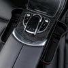 Car Seat Gap Interior PU Leather Storage Box Water Cup Holder(Principal Driver Brown)