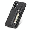 For Samsung Galaxy S25 5G Carbon Fiber Horizontal Flip Zipper Wallet Phone Case(Black)