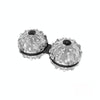 Siamese Massage Ball Fingertip Spinner Toy Decompression Artifact(Silver)