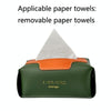 SJM0041 Car PU Paper Tissue Box Hotel Napkin Paper Box Toilet Paper Box(White)