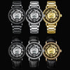 BINBOND B7872 Multifunctional Hollow Luminous Waterproof Quartz Watch, Color: Full-gold-Black-Gold