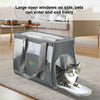 FUNADD Breathable Pet Carrier Bag, Grey - Portable & Durable