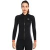 DIVE & SAIL 3mm Long Sleeve Thermal Diving Suit Cold Protection Surf Suit, Size: L(Women Black)