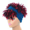 Headscarf Wig Black Gradient Small Curly Wig Explosive Headgear, Colour: 7.TJB0-4T30#
