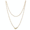 Mask Anti-Lost Lanyard Pearl Sweater Chain Multi-Purpose Mask Lanyard Glasses Chain(Gold)
