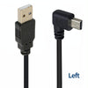 JUNSUNMAY 5 Feet USB A 2.0 to Mini B 5 Pin Charger Cable Cord, Length: 1.5m(Left)