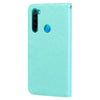 For Xiaomi Redmi Note 8 Rose Embossed Horizontal Flip PU Leather Case, with Holder & Card Slots & Wallet(Green)