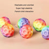 Colorful Bouncy Ball Parent-child Interactive PU Foam Ball Outdoor Toys(Middle Gray)