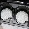 3pcs 7cm Car Diamond-free Water Coaster Interior Anti-slip Mat(Gray)