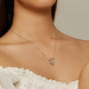 Sterling Silver S925 Zircon Cute Cat Necklace Jewelry