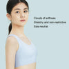 Seamless Girls Underwear Small Undershirt Summer Thin Bra, Size: 75/F(Light Blue)