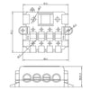 Five-Way One-Input Four-Output Fuse Box RV Power Supply Modification, Specifications: Fuse Box + Fuse
