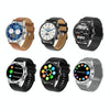 LOANIY DT70 Analog Digital Dual Display Smart Call Watch(Silver Steel)