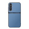 For Samsung Galaxy S24 5G Litchi Leather Magnetic Full Coverage Shockproof Phone Case(Blue)