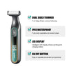 VGR V-360 5W USB Digital Display Electric T-shaped Shaver(Green)