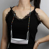 Mask Lanyard Handmade Crystal Bead Chain Anti-Drop Hanging Glasses Chain, Color:Black