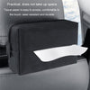 Car Armrest Box Tissue Box Car Sun Visor Seat Back Hanging Tissue Storage Bag(Black)