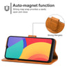 Leather Phone Case For Alcatel 1L (2021)(Brown)