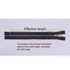 100 PCS No.3 Metal Copper Zipper Pants Placket Zipper, Specification: 15cm(Light Gold + Black)