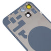 iPhone 14 Glass Back Cover with Holder (Blue)