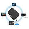 H18 2.4GHz Mini Wireless Air Mouse QWERTY Keyboard with Touchpad / Vibration for PC, TV(Black)