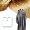Hair Salon Breathable Non-Stick Hair Cloth Baked Oil Cutting Shawl(Black)