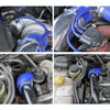 2.2cm to 4.5cm Diameter Variable Straight Turbo Intake Pipe Silicone Reducer Hose