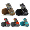 Breathable Dog Shoes Size 6 (6.5cm) Orange - 4 Pack