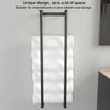 Stainless Steel Bathroom Wall Towel Bar Wall Mounted Towel Storage Rack(Black)