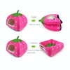 Foldable Strawberry Pet Bed, Purple, Medium - Cat & Small Dog House