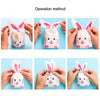 1bag Cartoon Rabbit Ears Gift Packaging Bags Candy Baking Snowflake Cookies Bags, Size: 13x23cm(Blue Cat)