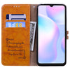 For Xiaomi Redmi 9A Business Style Oil Wax Texture Horizontal Flip Leather Case, with Holder & Card Slots & Wallet(Yellow)