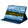 For Samsung Galaxy Tab A8 10.5 2021 Love Hearts Embossed Leather Smart Tablet Case(Dark Blue)