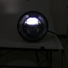 HONGPA Motorcycle Retro Headlights Modified Parts LED General Metal Headlights(Bright Black)
