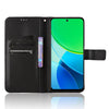 For vivo Y19s 4G Diamond Texture Leather Phone Case(Black)