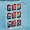 9 Grid Transparent Crystal Magnetic Game Card Storage Box For Switch