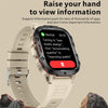 QX11 1.96 inch BT5.2 Smart Sport Watch, Support Bluetooth Call / Sleep / Blood Oxygen / Heart Rate / Blood Pressure Health Monitor(Beige)