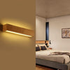 35cm LED Solid Wood Wall Lamp Bedroom Bedside Lamp Corridor Wall Lamp(Warm Light)