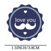 1.5 Inch  500pcs /Roll Happy Fathers Day Stickers For Box And Gifts Wrapping Decoration(Style Two)