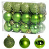1 Box 3cm Home Christmas Tree Decor Ball Bauble Hanging Xmas Party Ornament Decorations(green)