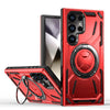 For Samsung Galaxy S25 Ultra 5G Armor II Series MagSafe Magnetic Holder Phone Case(Red)