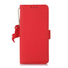 For Samsung Galaxy A36 Side-Magnetic TJ Genuine Leather RFID Phone Case(Red)