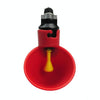 Automatic Quail/Chicken Drinker Yellow Nipple Waterer (Red/Blue)