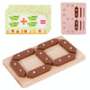 Addition and Subtraction Learning Blocks Early Education Puzzle Enlightenment Building Board(Numbers 0-9)