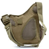 B03 One-Shoulder Messenger Waterproof Oxford Cloth Camera Bag(Brown)