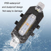 Motorcycle Bicycle Charging Strobe Decorative Warning Tail Light(Red Blue Light)