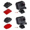 PULUZ 2 PCS Curved Surface Mounts + 2 PCS Flat Surface Mounts + 4 PCS Adhesive Mount Stickers for PULUZ Action Sports Cameras Jaws Flex Clamp Mount for GoPro, Insta360, DJI and Other Action Cameras