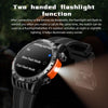 LOKMAT ZEUS6 PRO 1.46-Inch IP68 Waterproof SOS Flashlight Bluetooth Smart Watch(Blue)