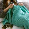 Mermaid Tail Blanket For Adult Super Soft Sleeping Knitted Blankets, Size:140 X70cm(Pink)